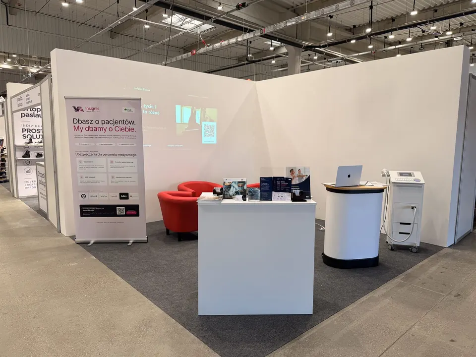 Stoisko Insignis Polska na Targach Rehabilitacji i Fizjoterapii 2026 w Ptak Warsaw Expo